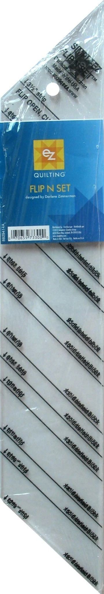 Acrylic Quilting Ruler - Flip N Set (EZ)