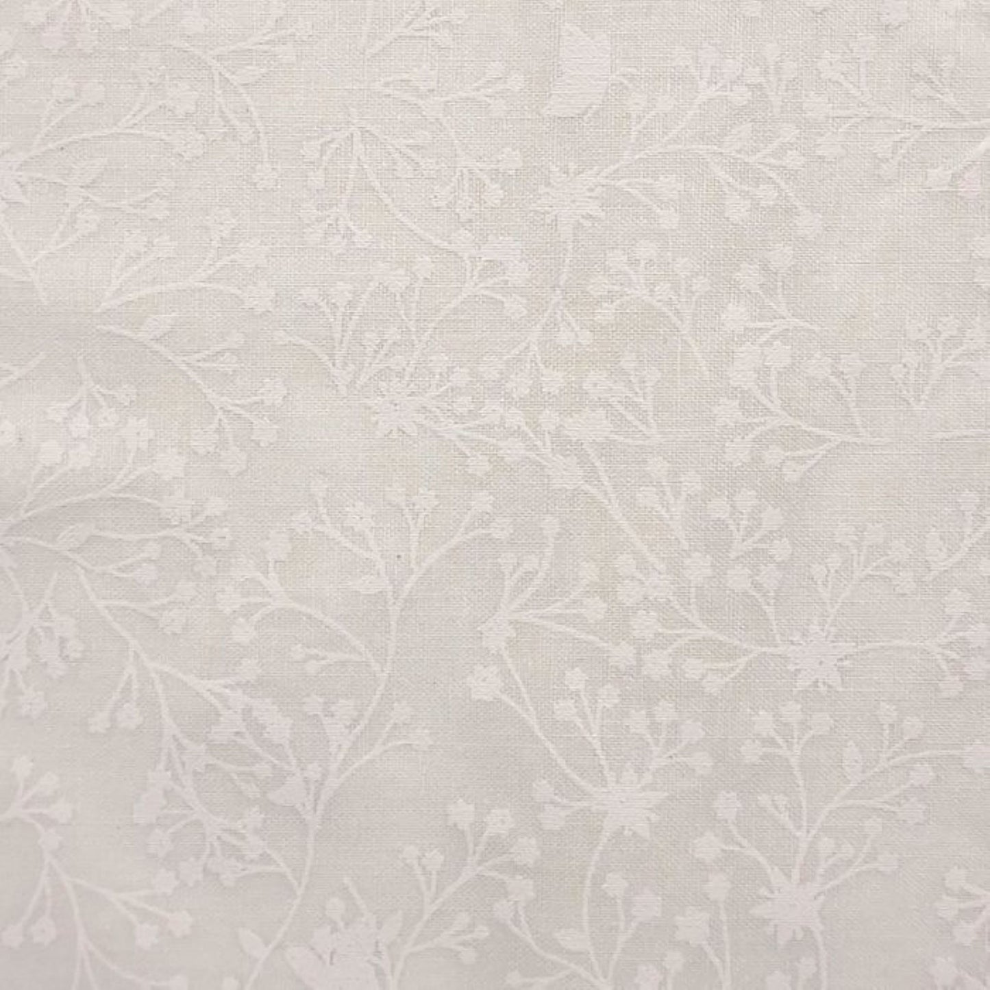 White - Flutter Cotton Fabric - John Louden