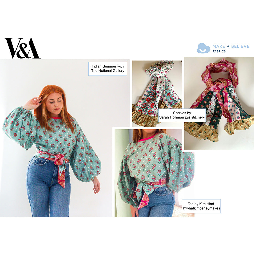 The V&A Indian Summer by Make + Believe – Floral Sprig Olive
