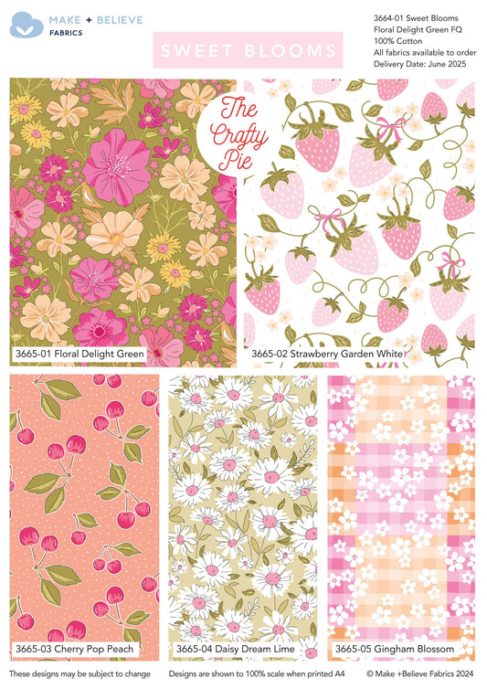 Sweet Blooms by The Crafty Pie - Fat Quarter Collection