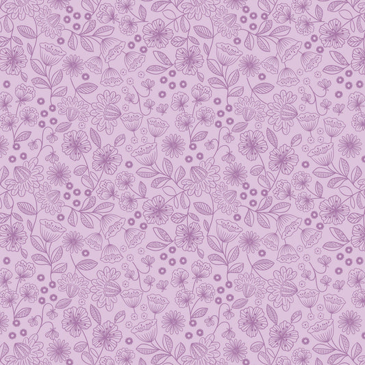 Lewis & Irene Creative Landscapes Collection - Two Tone Floral Heather