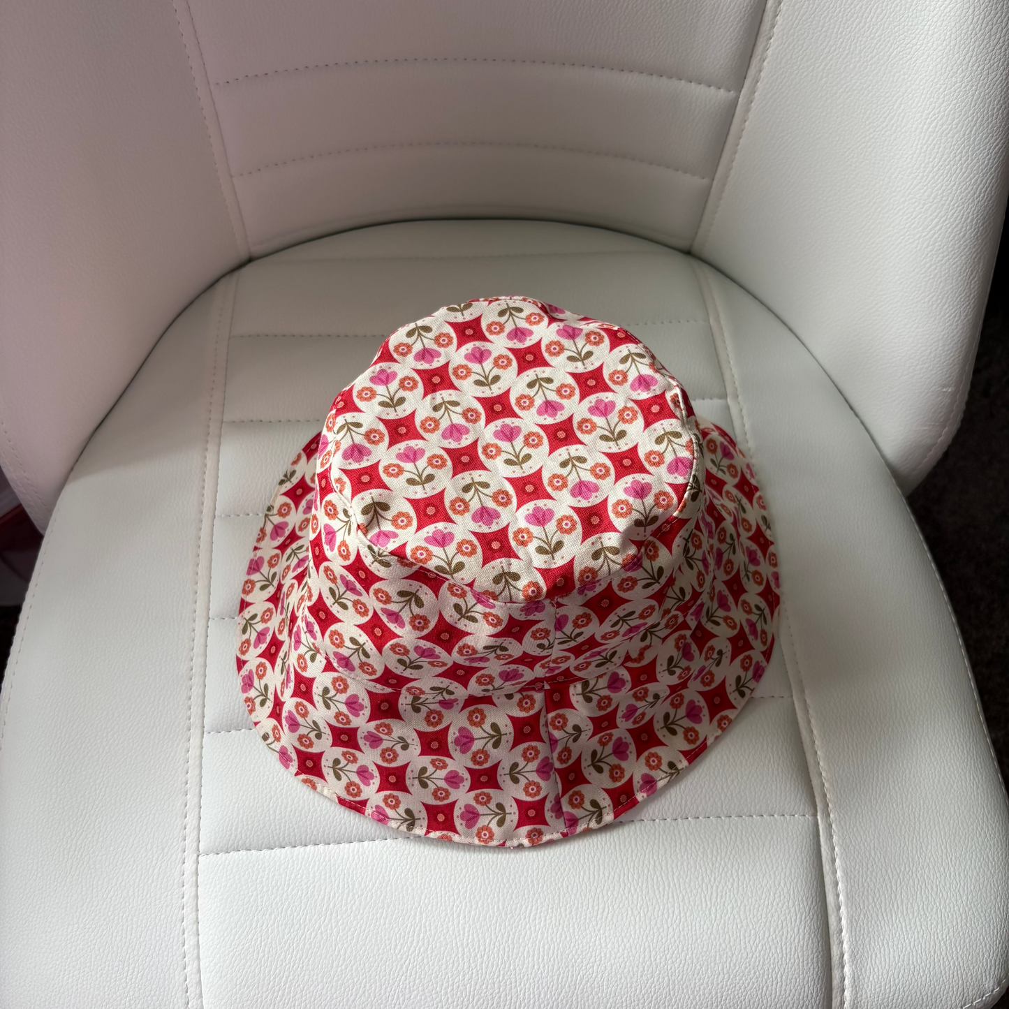 Boho Flower Circles  - Cotton Bucket Hat Baby & Child