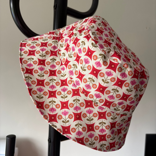 Boho Flower Circles  - Cotton Bucket Hat Baby & Child