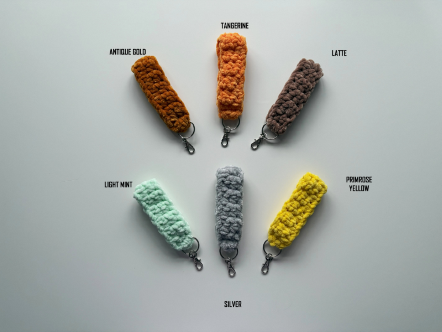 Chenille Keychain Wristlet Strap