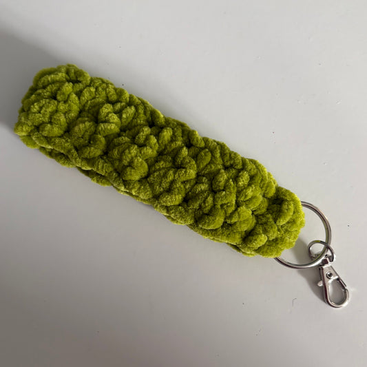 Apple Green - Chenille Keychain Wristlet