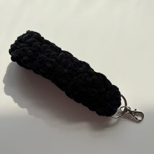 Black - Chenille Keychain Wristlet