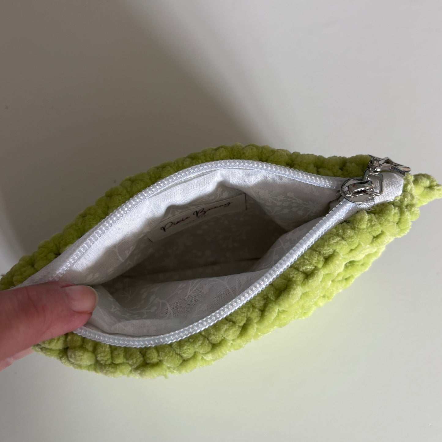 Celery Chenille Keychain Wallet