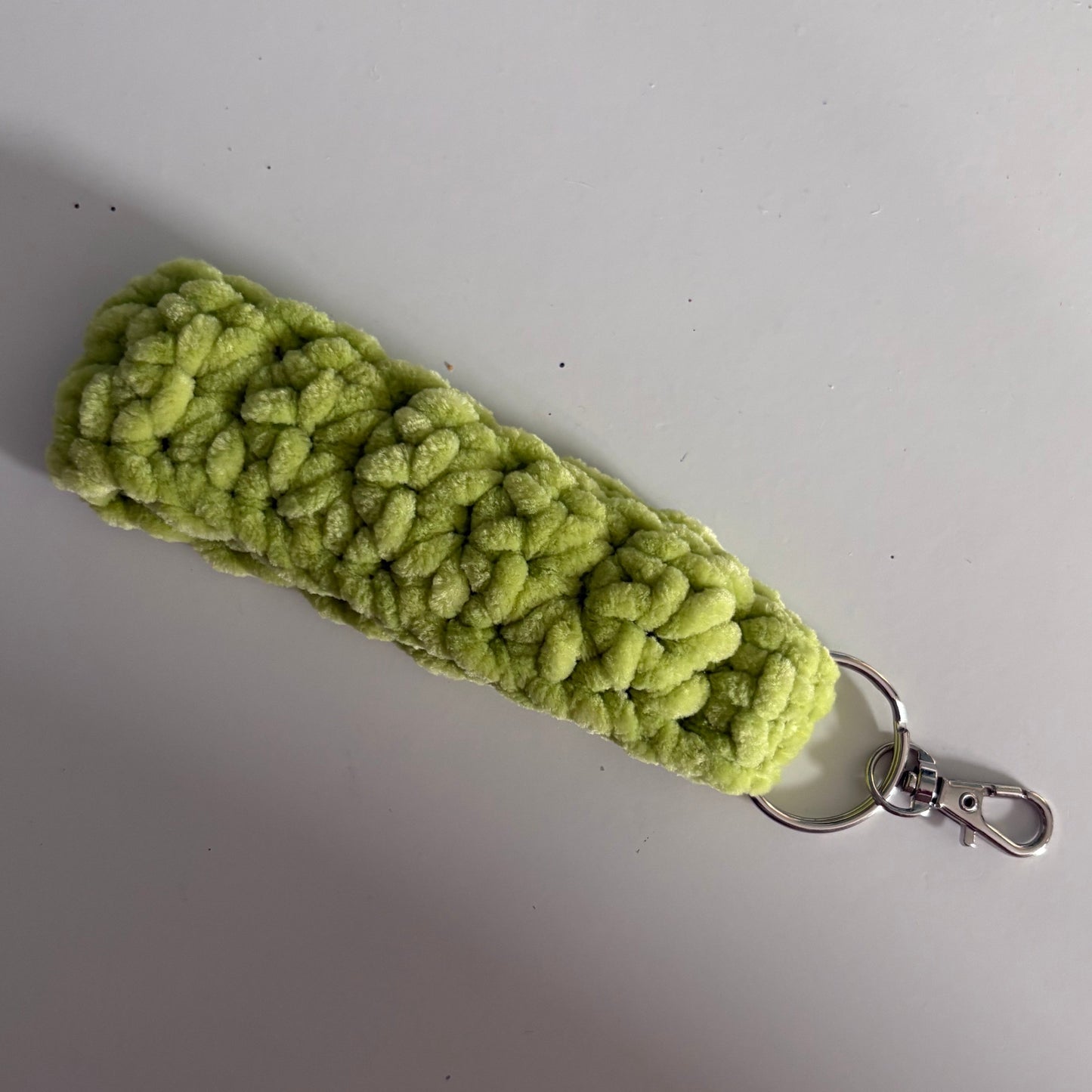 Celery Chenille Keychain Wallet