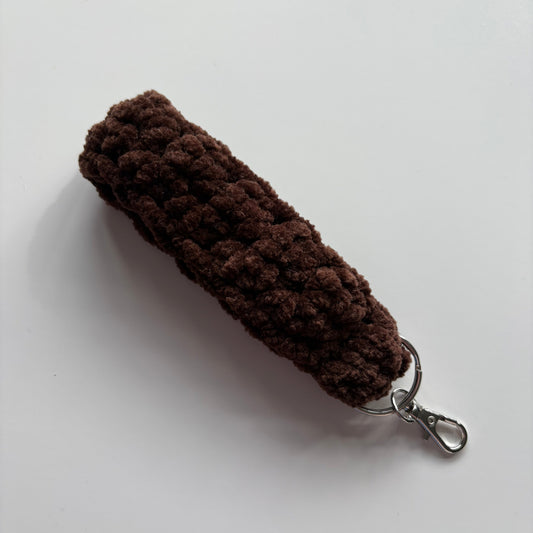 Chocolate - Chenille Keychain Wristlet