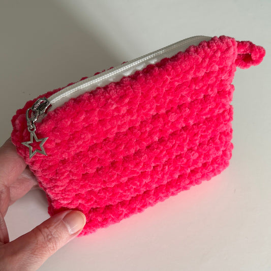 Fandango Pink Chenille Keychain Wallet