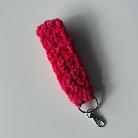 Fandango Pink - Chenille Keychain Wristlet