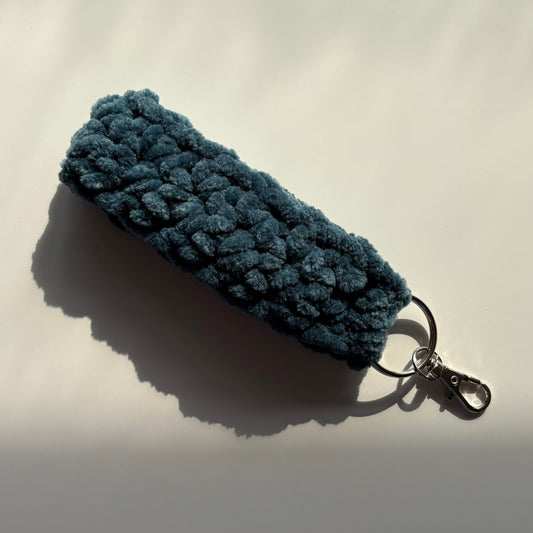 Fjord Blue - Chenille Keychain Wristlet