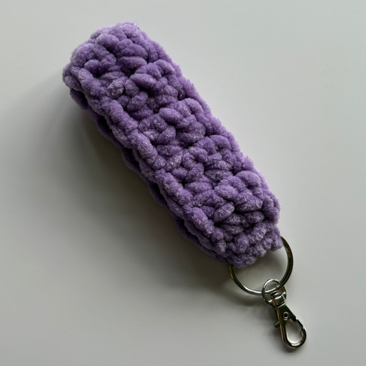 Lilac - Chenille Keychain Wristlet