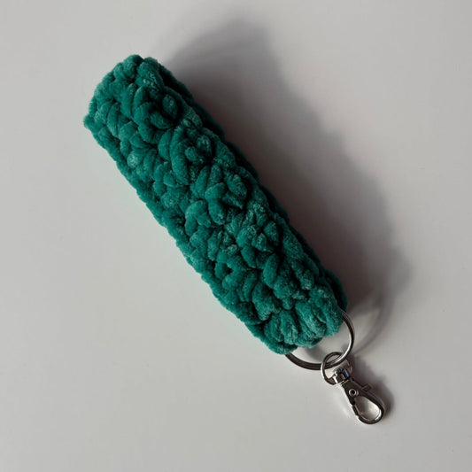 Opal Green - Chenille Keychain Wristlet
