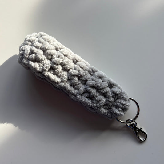 Silver - Chenille Keychain Wristlet