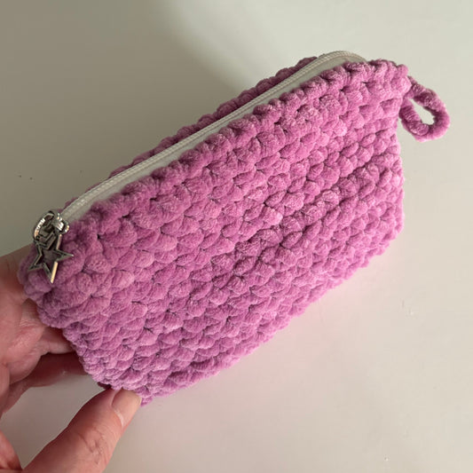 Sugar Plum Chenille Keychain Wallet