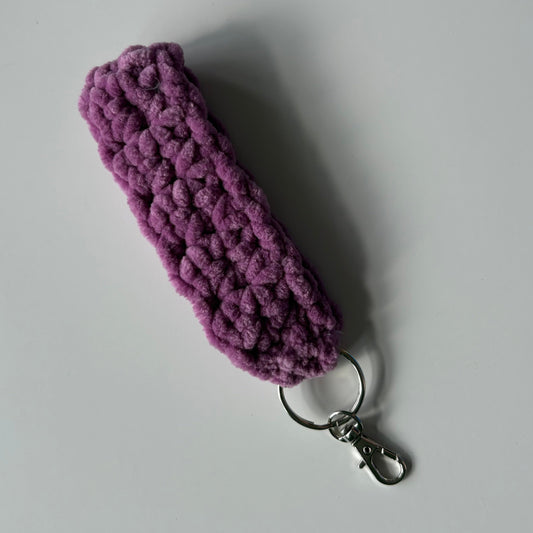 Sugar Plum - Chenille Keychain Wristlet