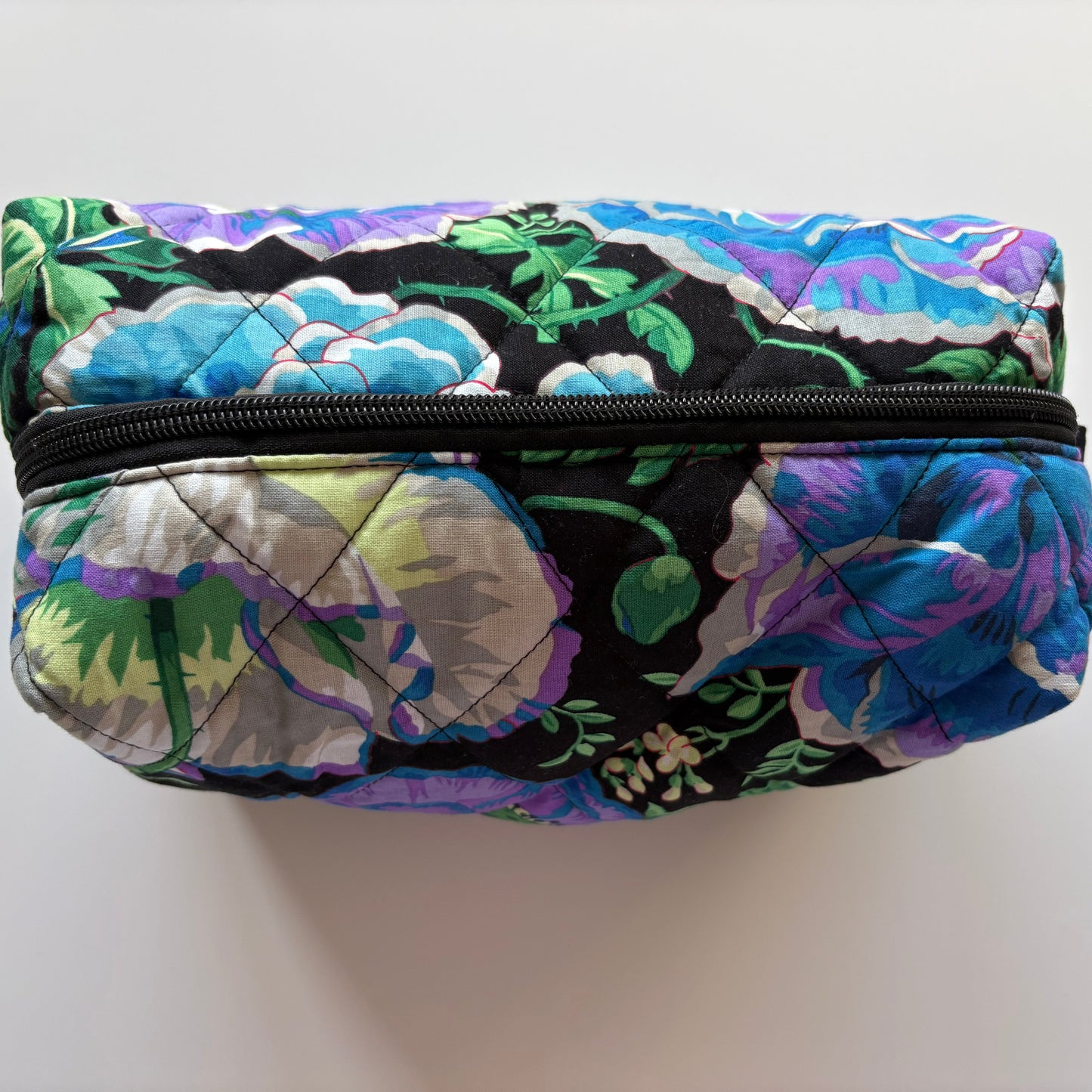 Dorothy's Rose Garden Lilac & Blue Makeup Bag
