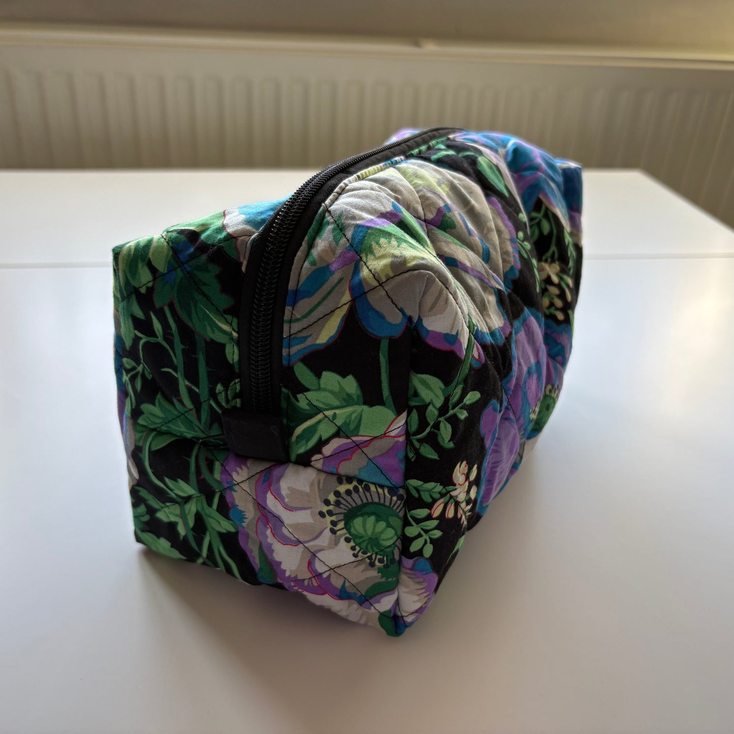Dorothy's Rose Garden Lilac & Blue Makeup Bag