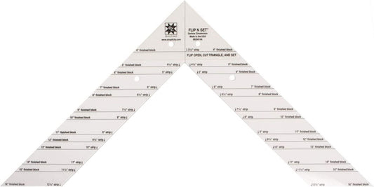 Acrylic Quilting Ruler - Flip N Set (EZ)