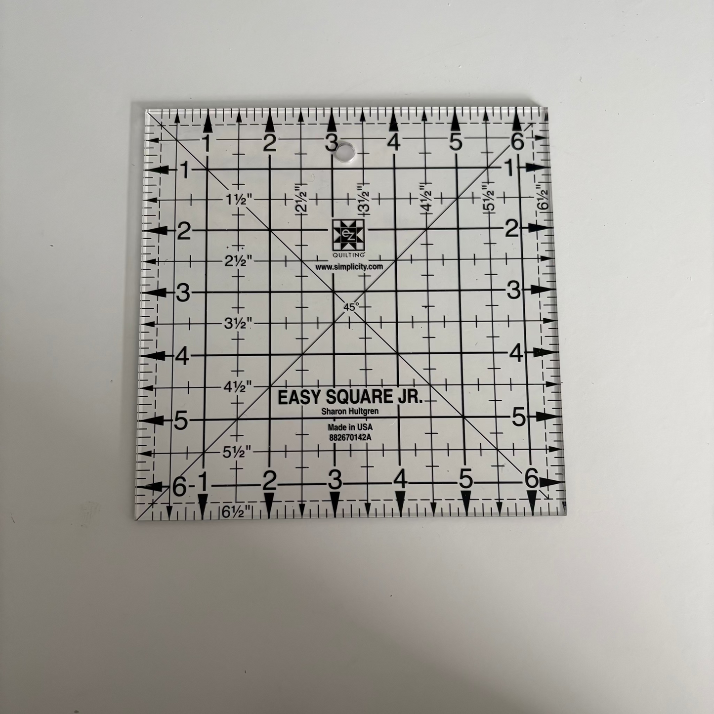 Acrylic Quilting Ruler - Easy Square JR (EZ)