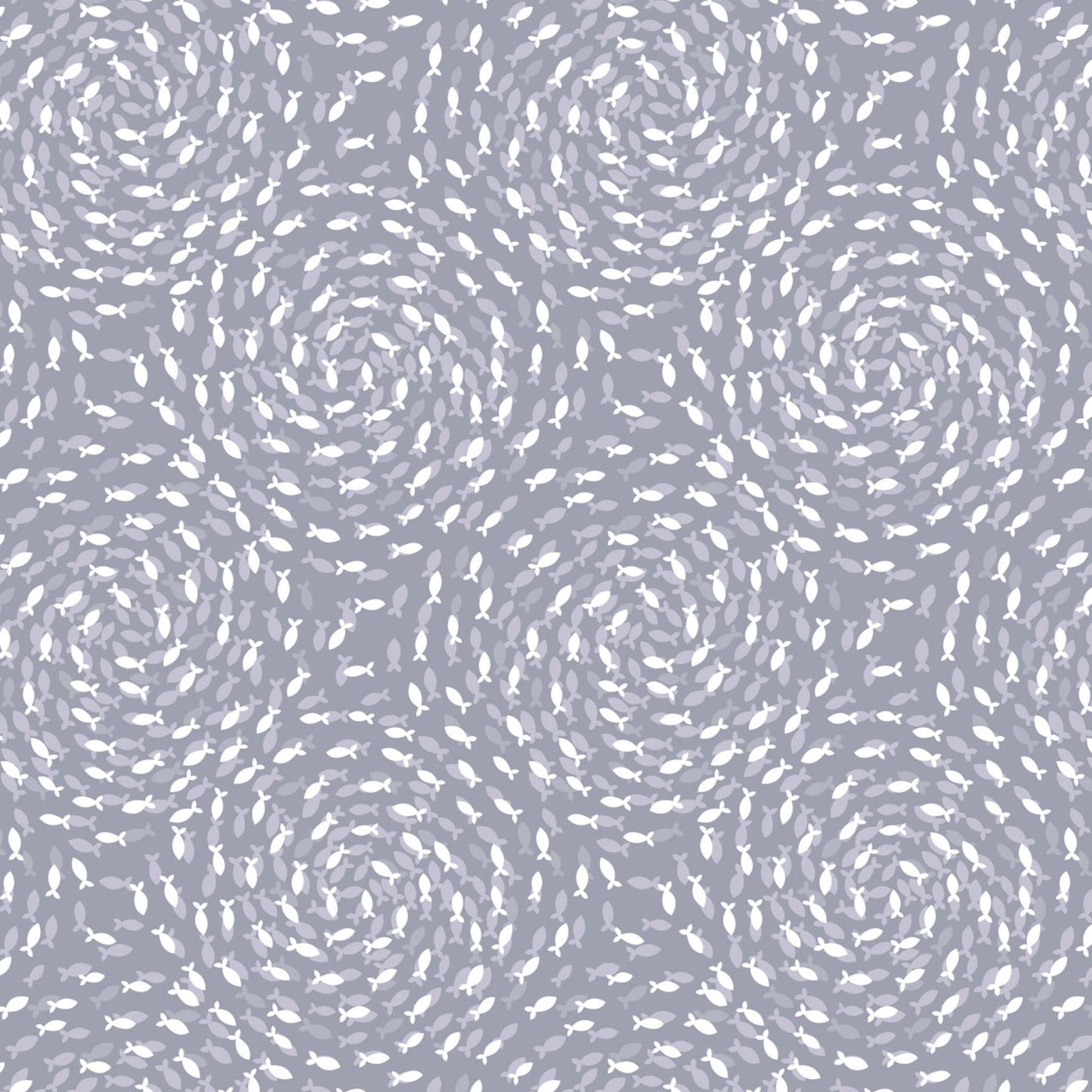 Lewis & Irene Ocean Pearls Collection - Fish Swirls On Warm Mist With Pearl
