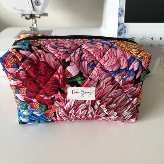 Quilted Boxy Bag - Japanese Chrysanthemum