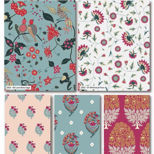 V&A Indian Summer Collection by Make + Believe - Fat Quarters