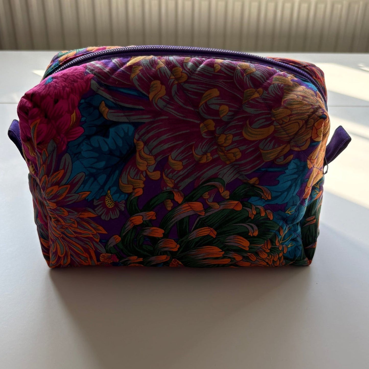 Japanese Chrysanthemum Orange Multi Makeup Bag