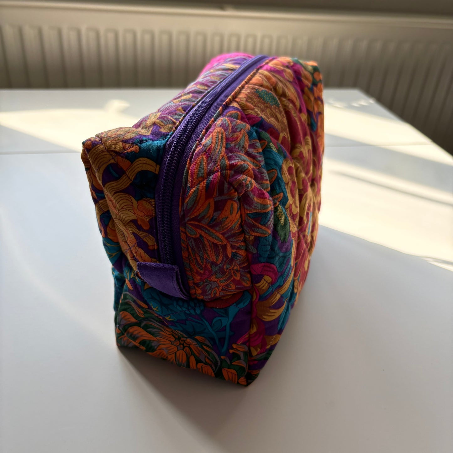 Japanese Chrysanthemum Orange Multi Makeup Bag
