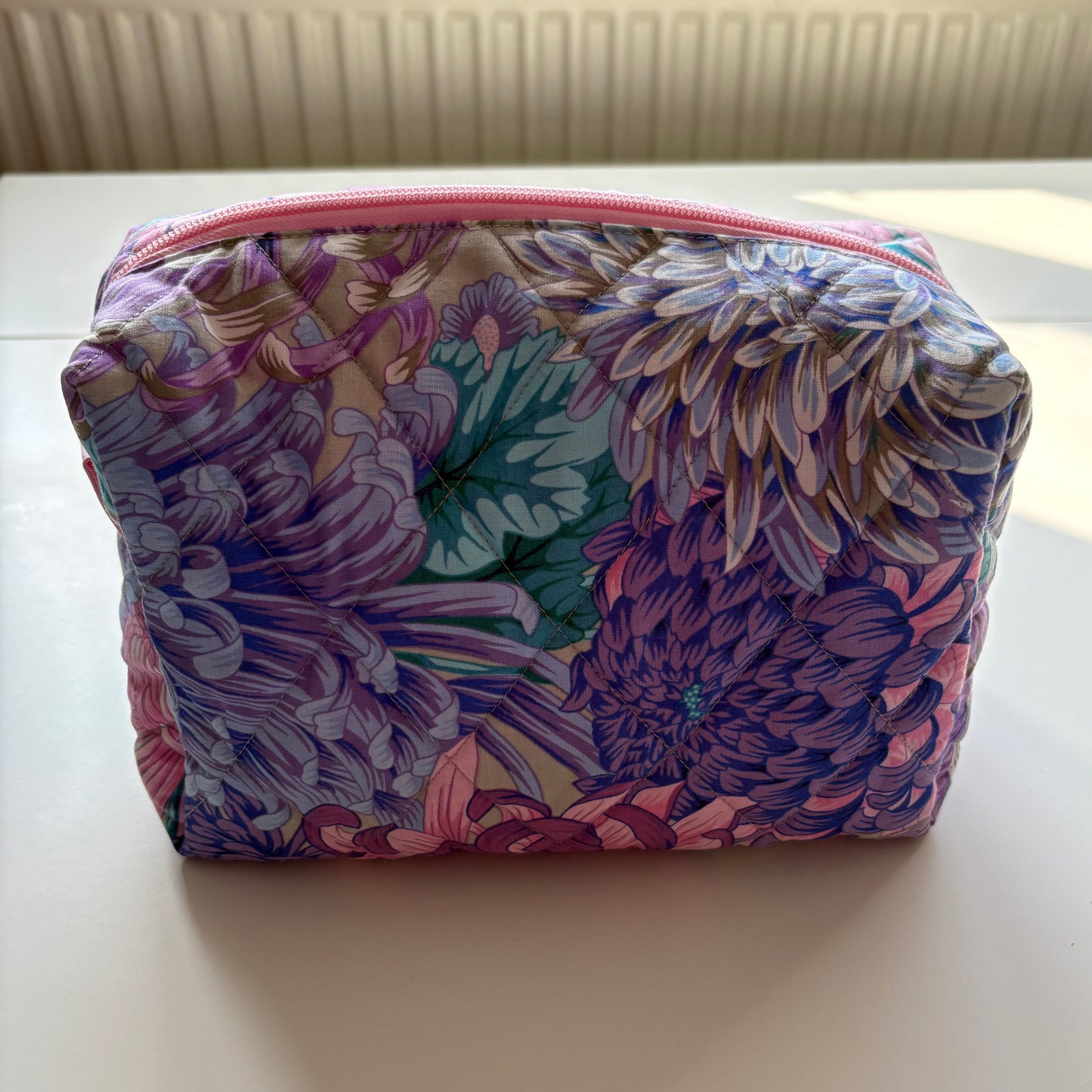 Japanese Chrysanthemum Pink Multi Makeup Bag
