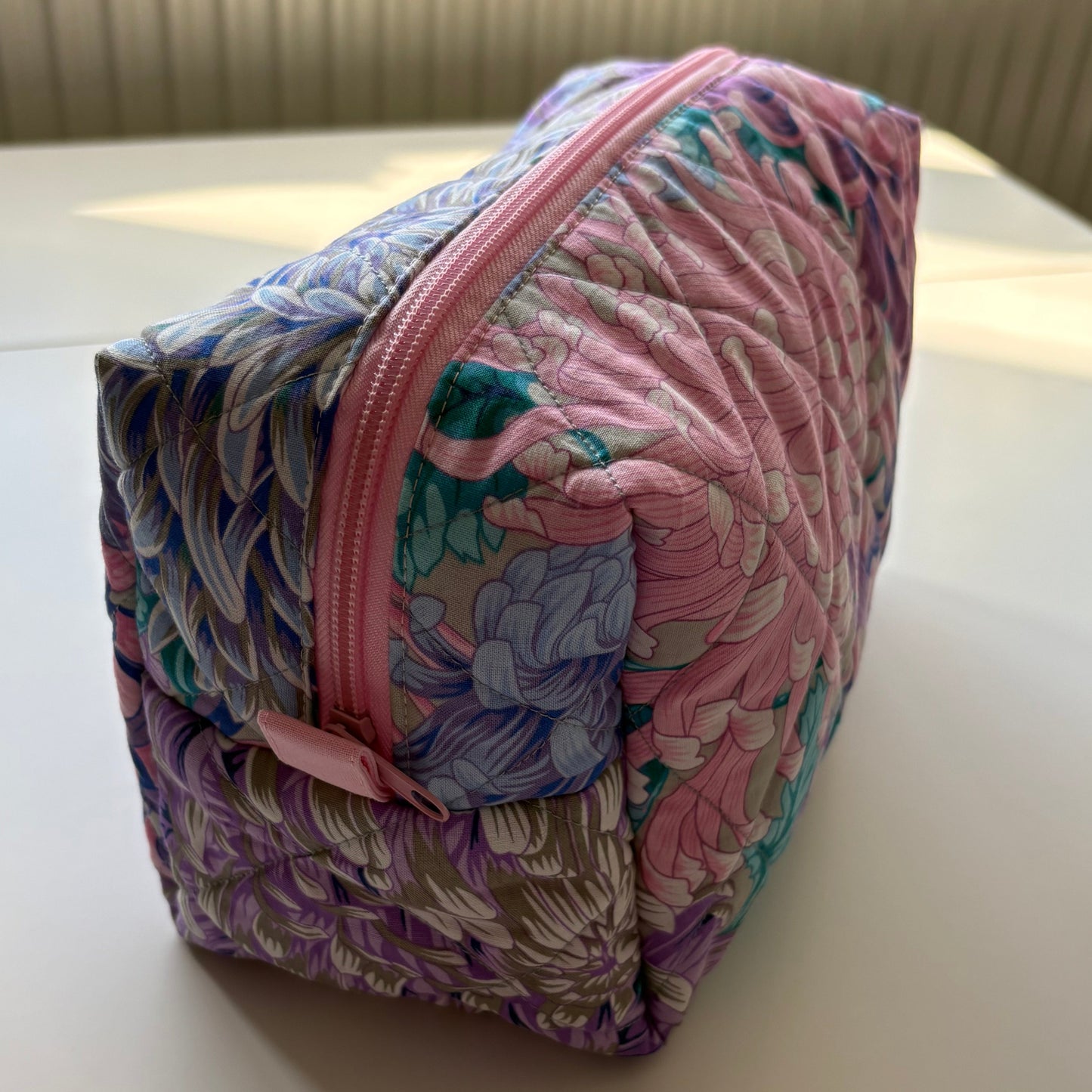 Japanese Chrysanthemum Pink Multi Makeup Bag