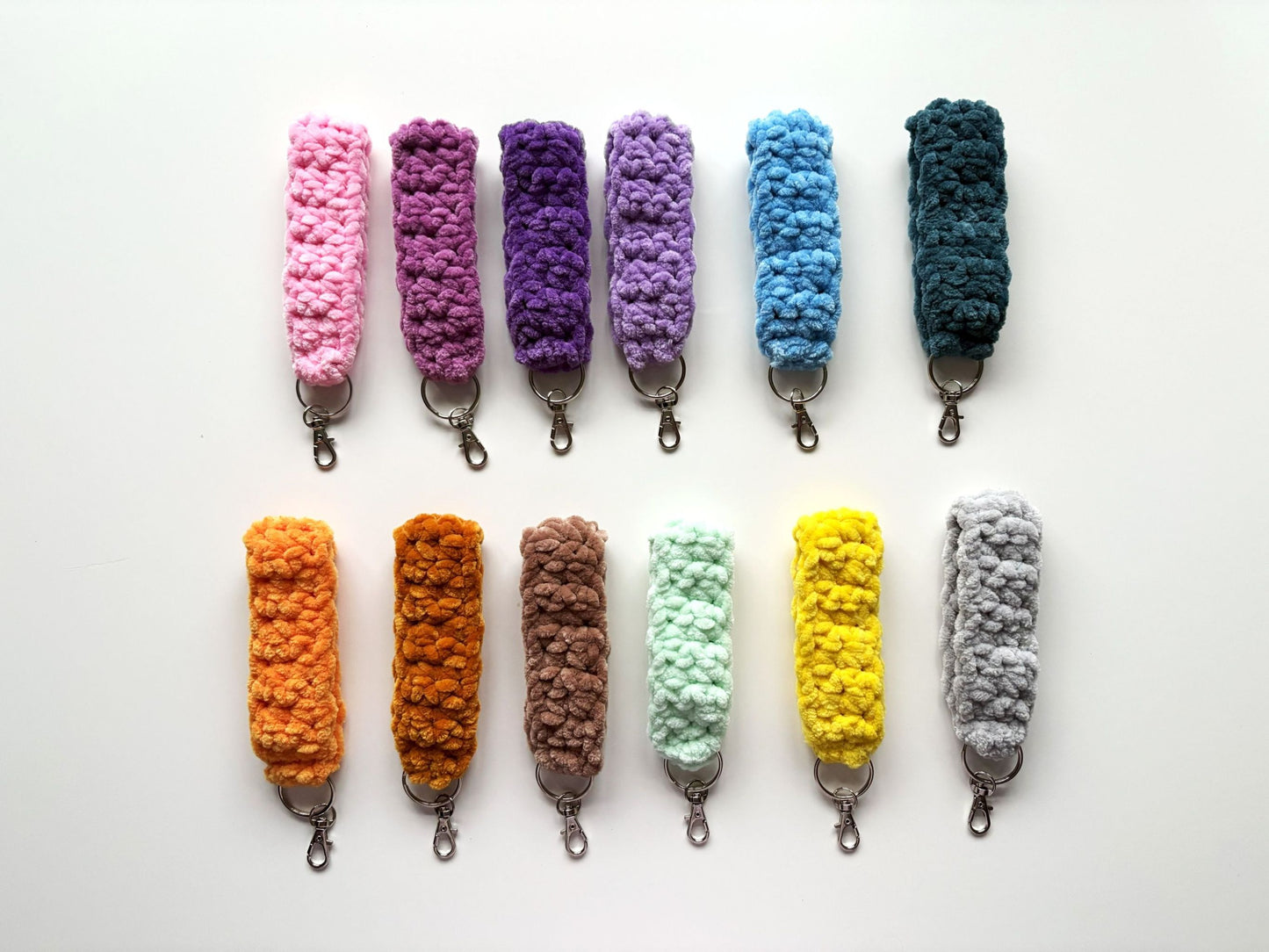 Chenille Keychain Wristlet Strap