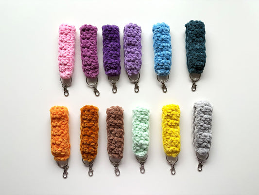 Chenille Keychain Wristlet Strap