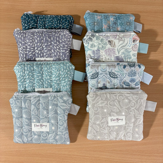 The Ocean Collection - Quilted Small Keychain Wallet