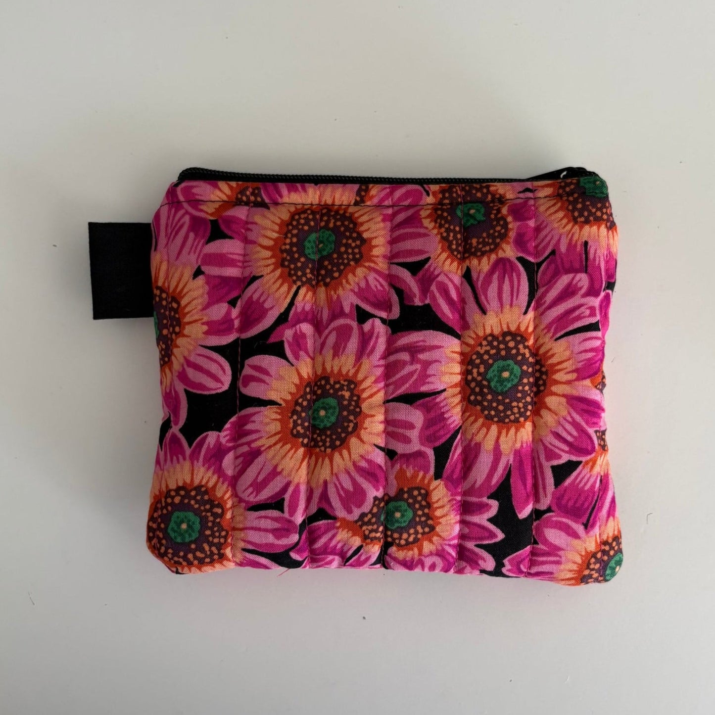 Lucy's Flowers Magenta Keychain Wallet