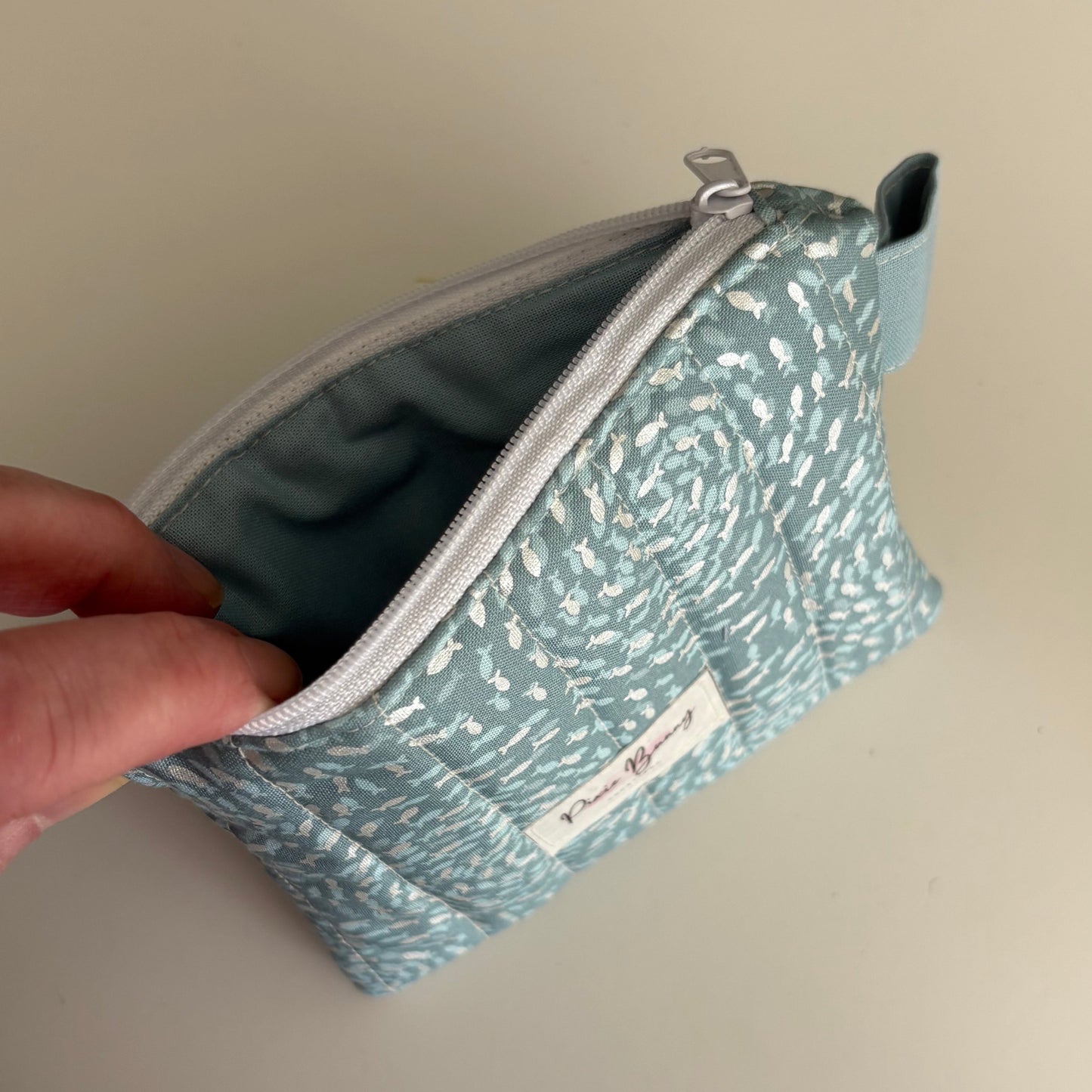 Fish Swirls Sea Froth Keychain Wallet