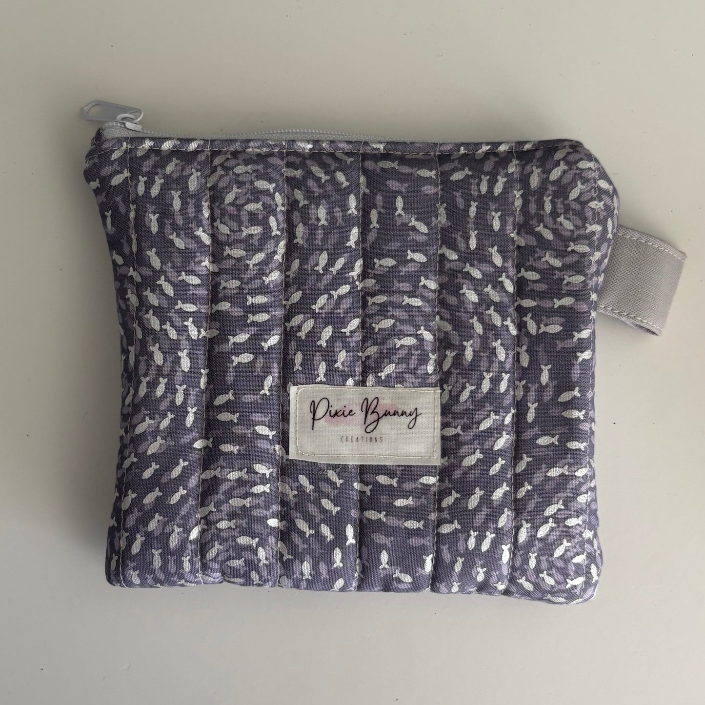 Fish Swirls Warm Mist Keychain Wallet