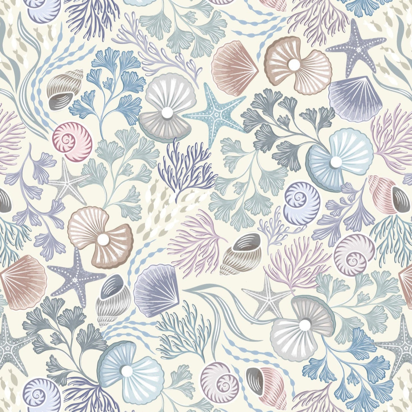 Ocean Pearls Collection by Lewis & Irene - Fat Quarters