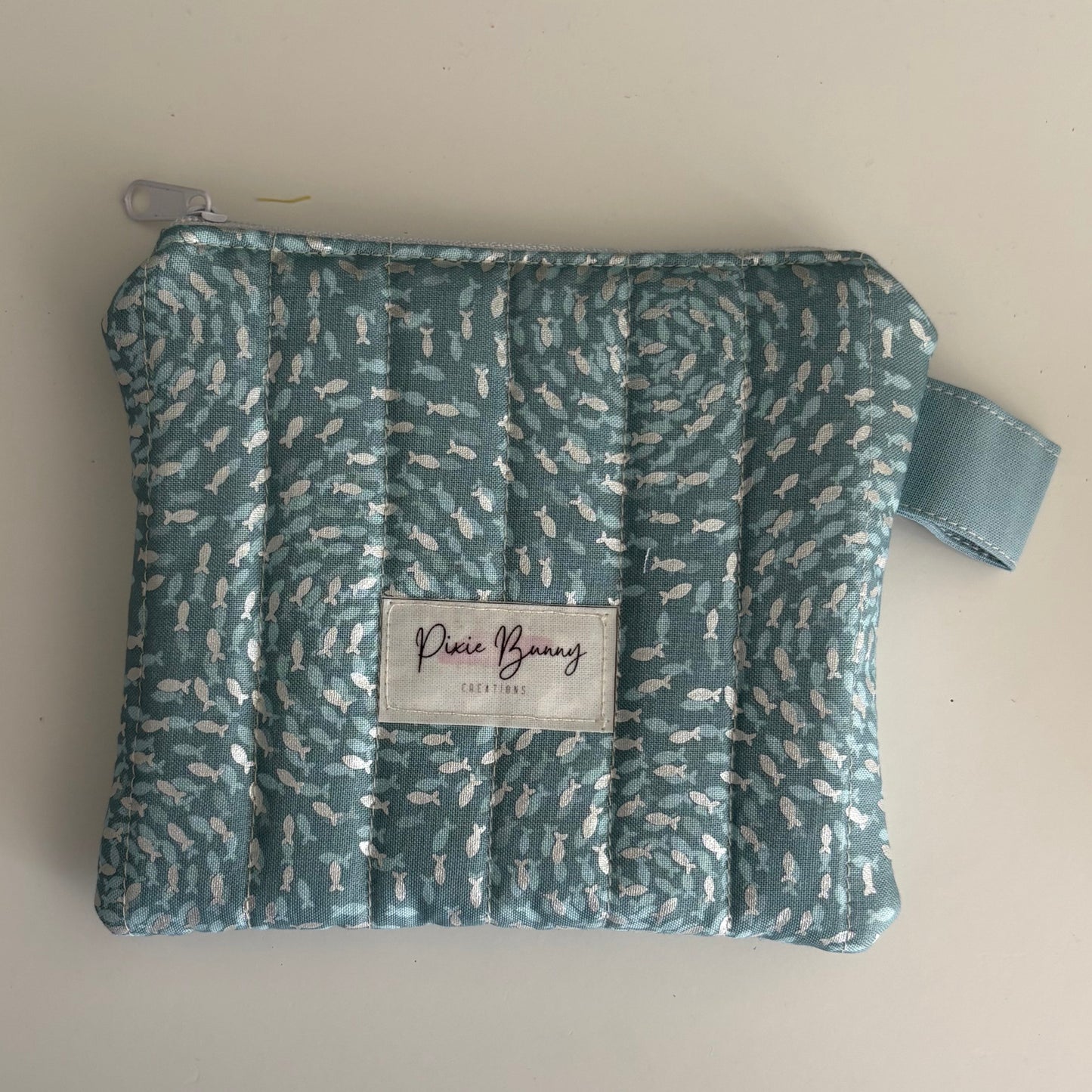 Fish Swirls Sea Froth Keychain Wallet