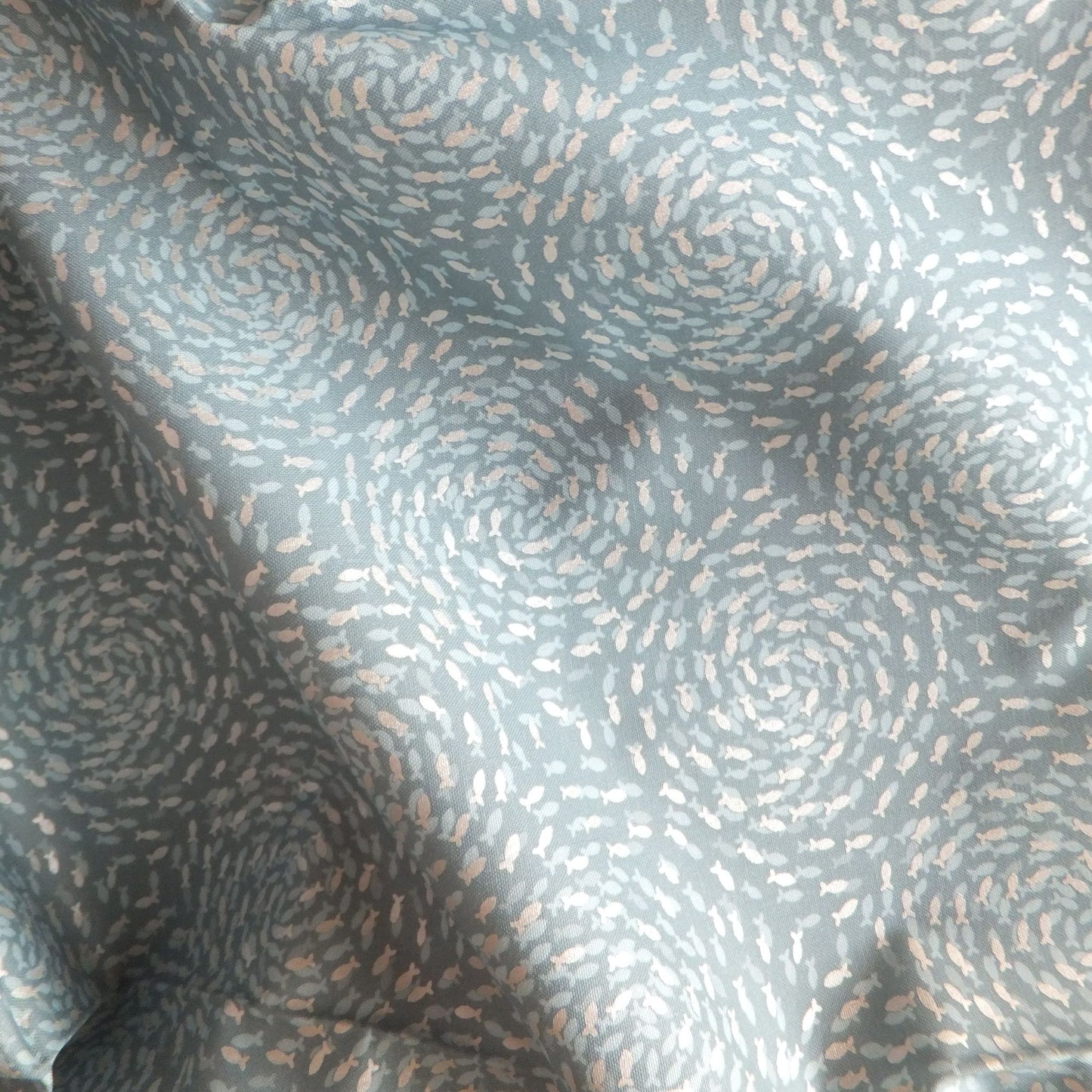 Ocean Pearls Collection by Lewis & Irene - Fish Swirls On Sea Froth With Pearl