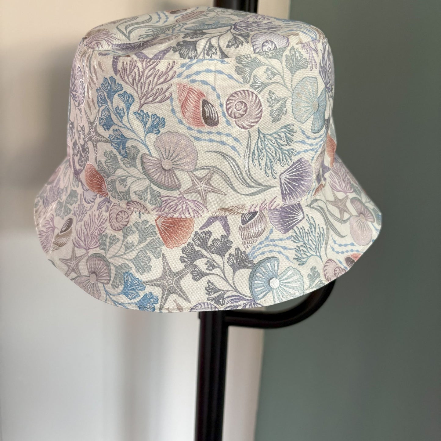 Shells & Pearls - Large Quilted Tote Bag - Beach Bag