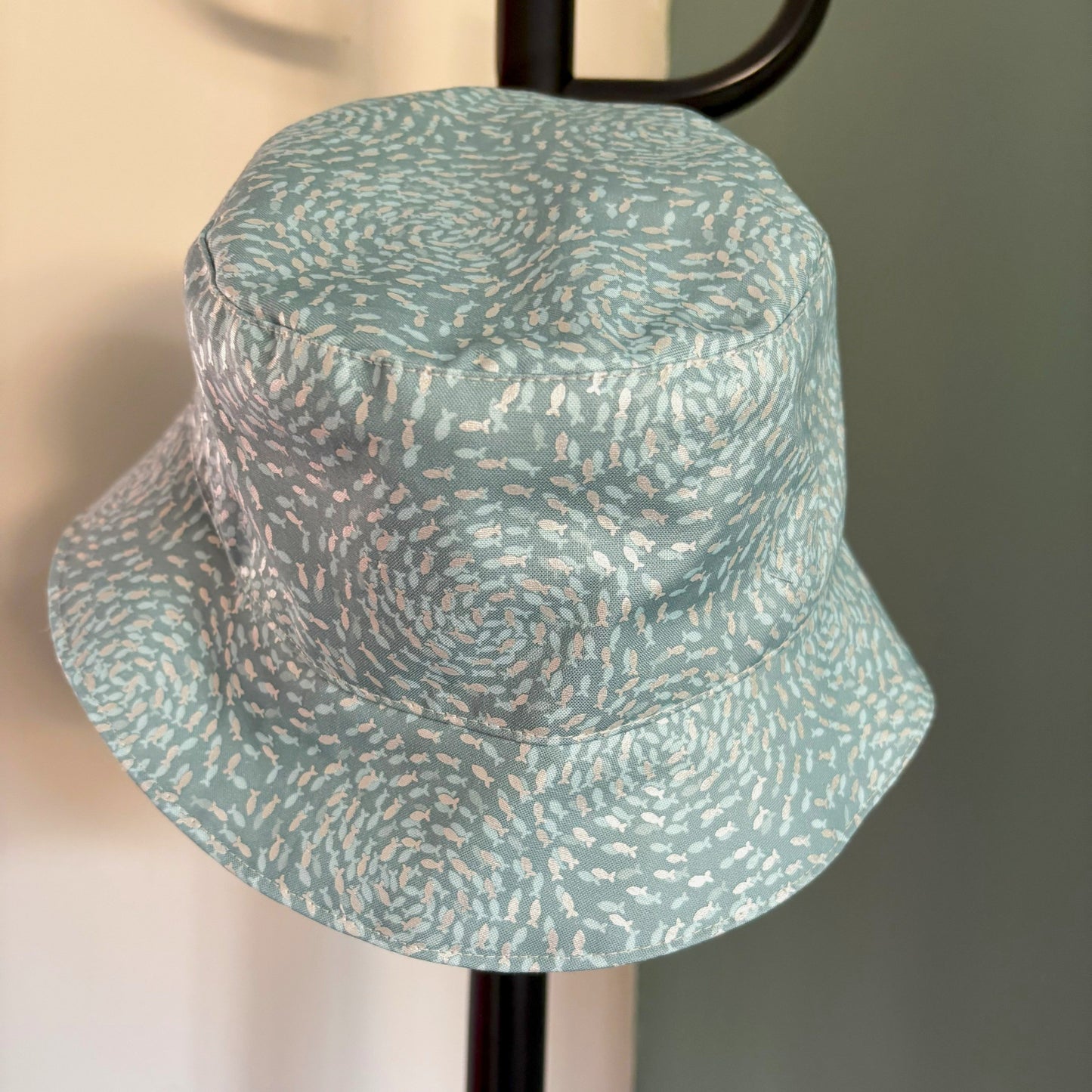 Fish Swirls Sea Froth - Cute Cotton Bucket Hat