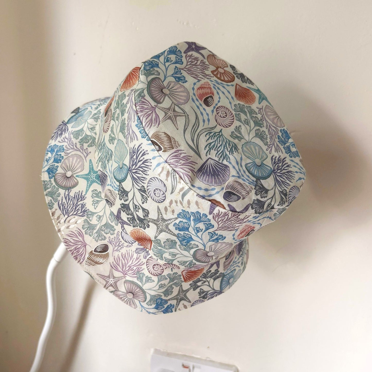 Shells & Pearls Cream - Cute Cotton Bucket Hat