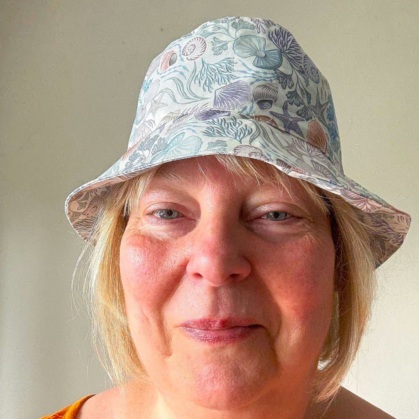 Shells & Pearls Cream - Cute Cotton Bucket Hat