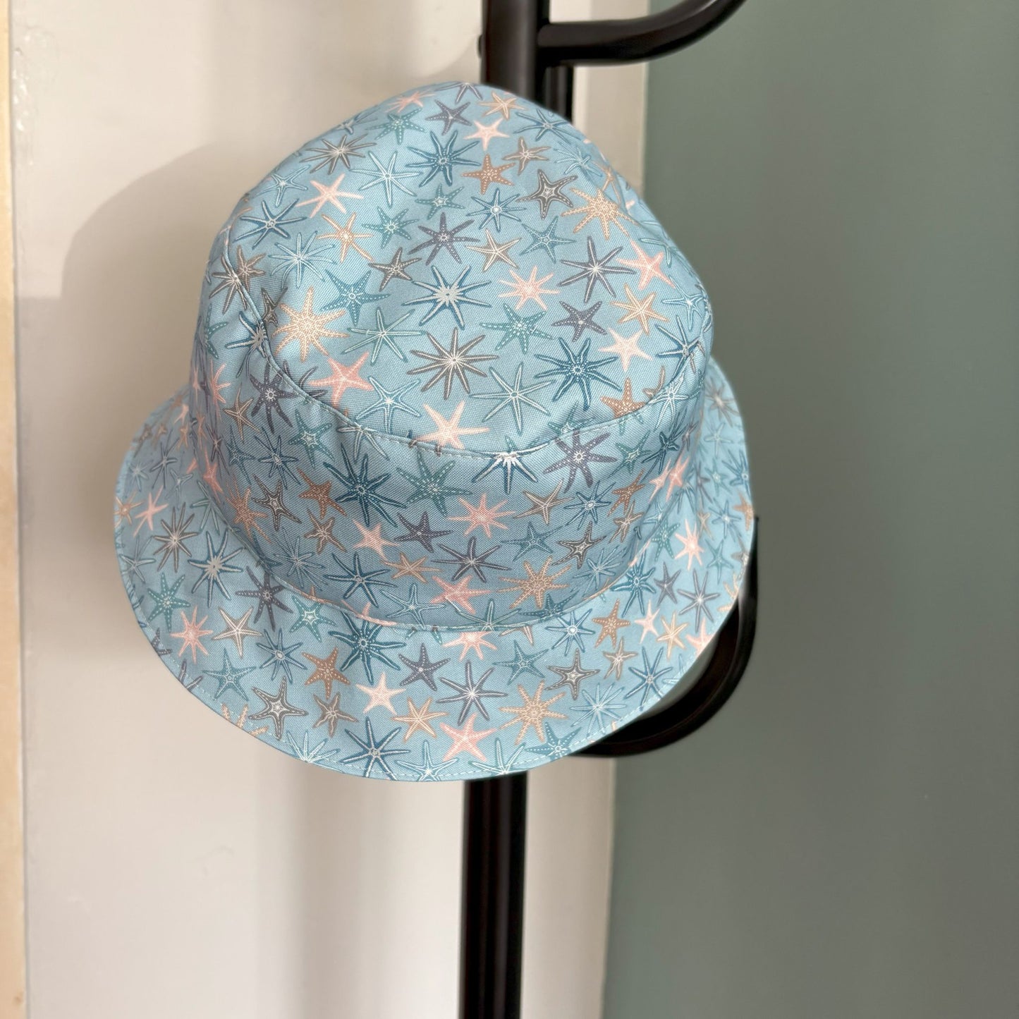 Multi Starfish Sunny Blue - Cute Cotton Bucket Hat