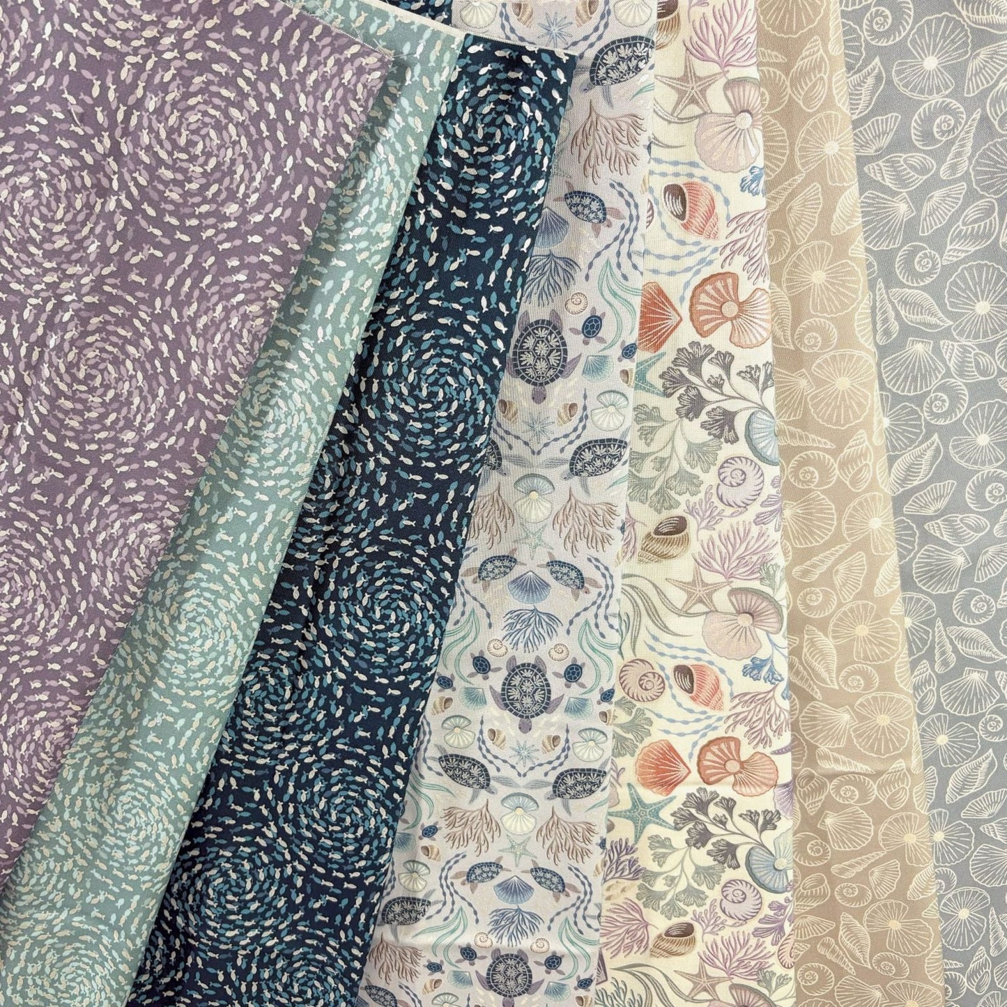 Ocean Pearls Collection by Lewis & Irene - Fat Quarters