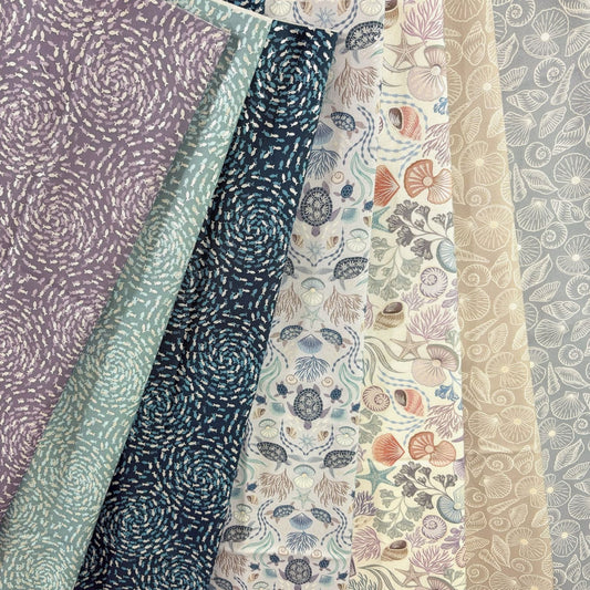 Ocean Pearls Collection by Lewis & Irene - Fat Quarters