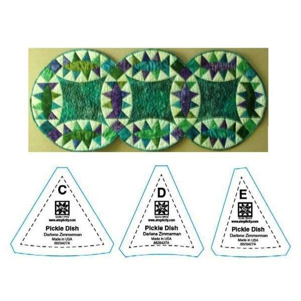 Acrylic Quilting Ruler Template Set - Pickle Dish (EZ)