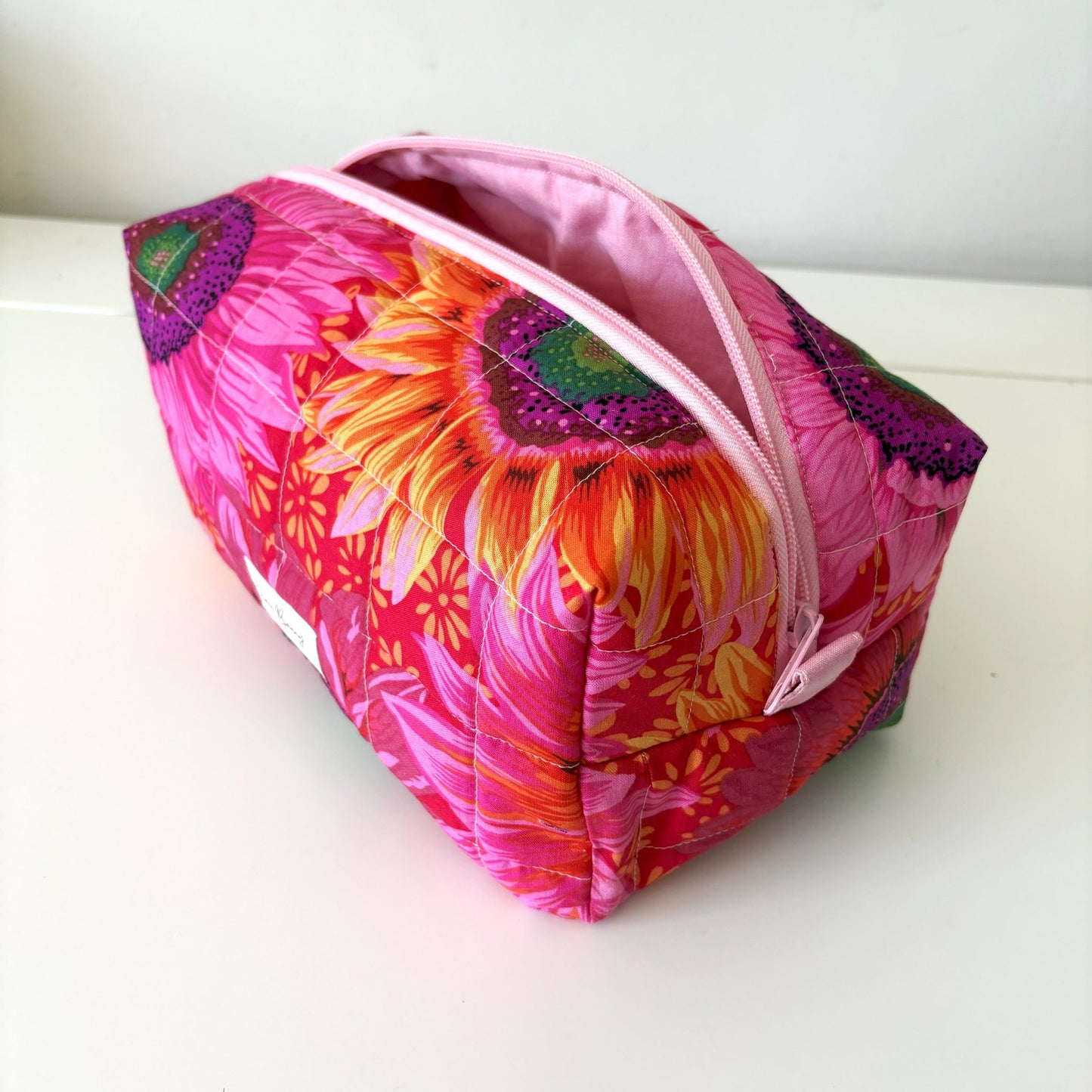 Quilted Boxy Bag - Large Sunflower